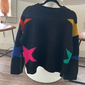 THML Sweater in Black with Colored Stars